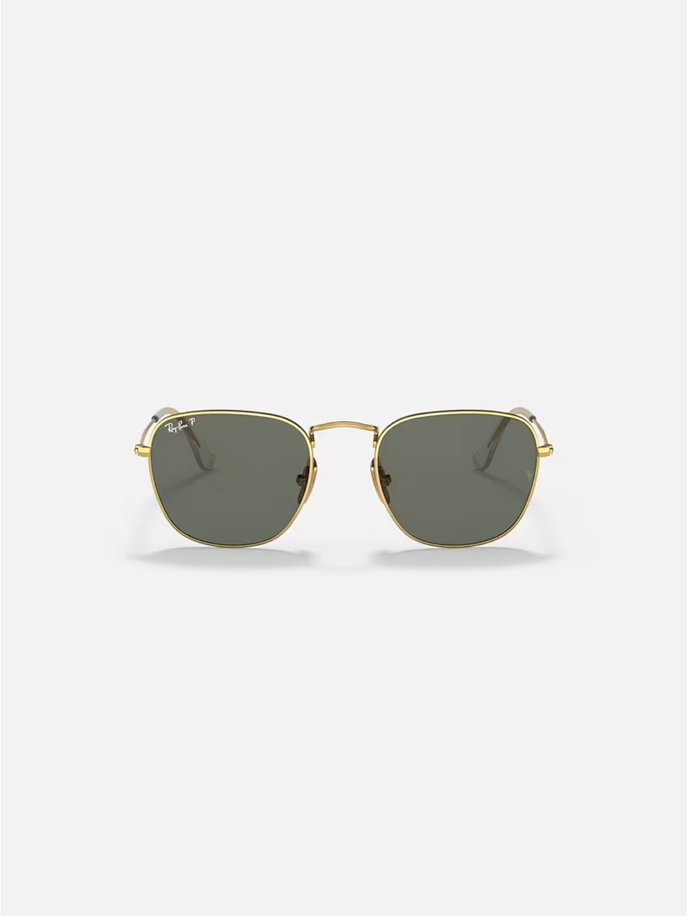 Ray Ban Frank Sunglasses Gold with Green Lenses